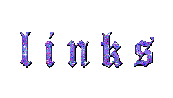 purple and blue glittery text that reads "links"